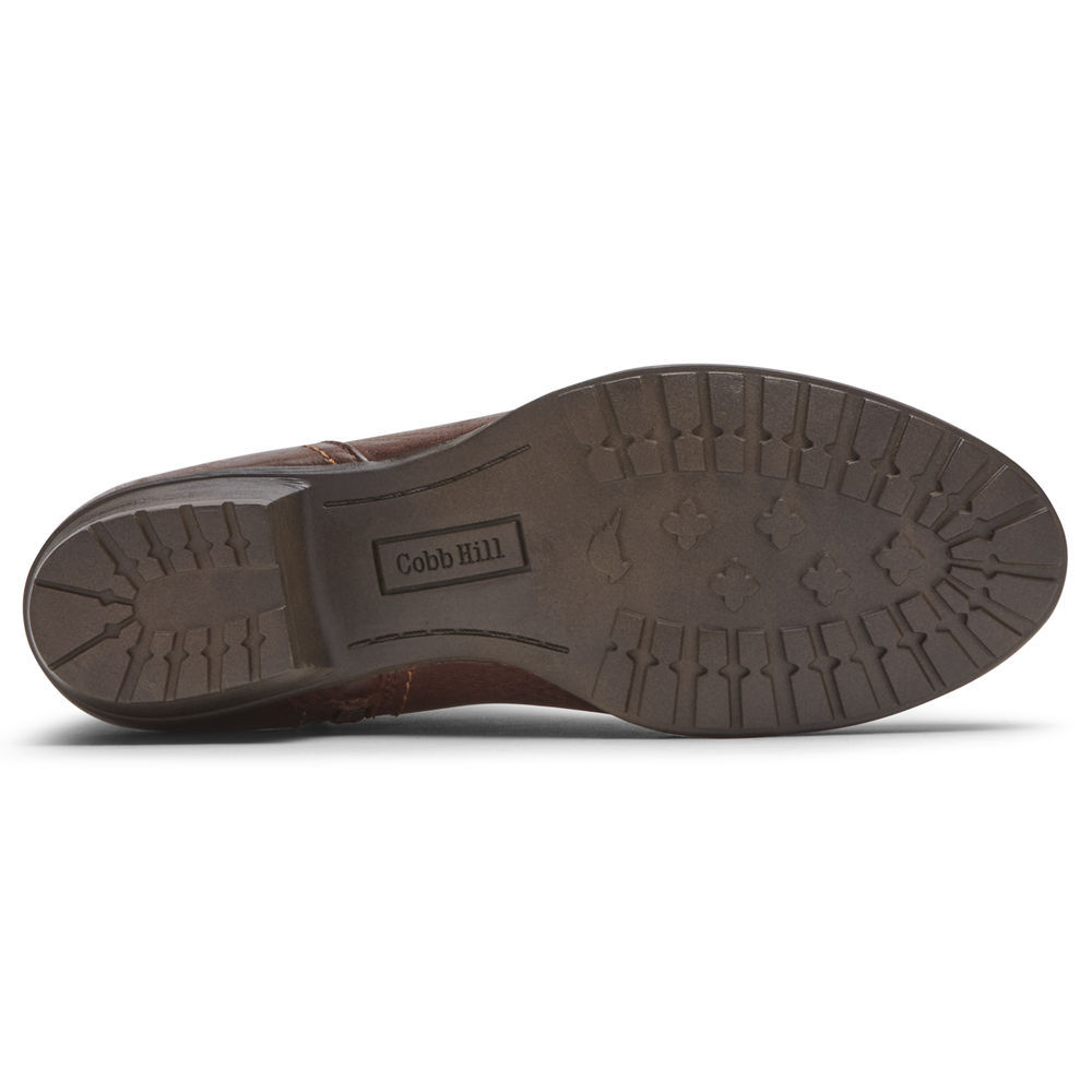 Rockport Støvler Dame Burgunder - Cobb Hill Gratasha V-Cut - KXUF74253